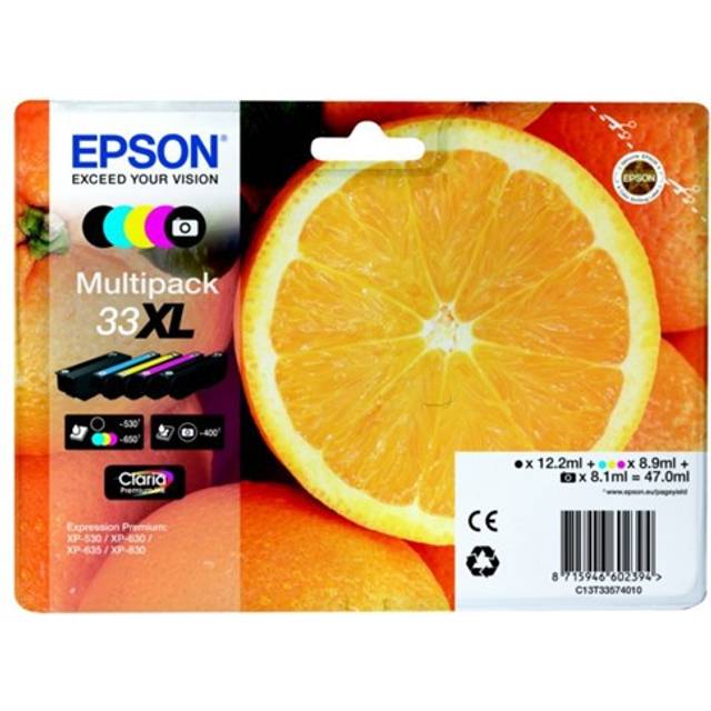 Epson T335740 Original 5 Colour Multipack Epson 33XL Ink Cartridge (T3357) Printer Cartridge