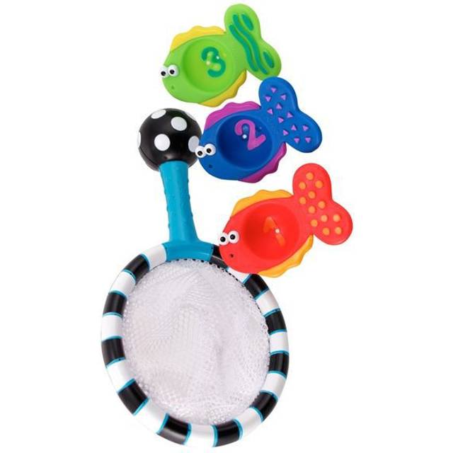 Sassy, Bath Toy, Catch 'n Count Net, 6+ Months, 4 Piece Set