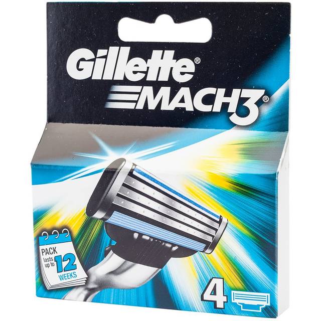 Gillette Mach3 Razor Blades - 4 pcs