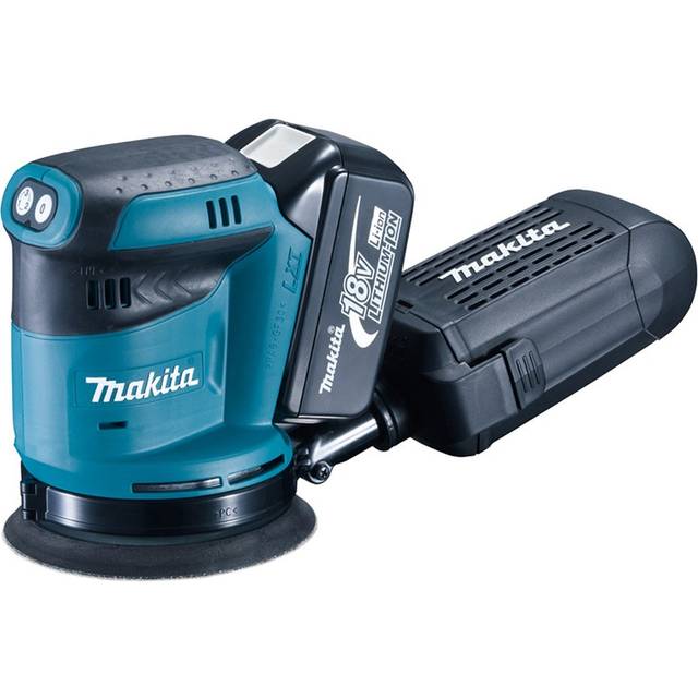 Makita DBO180RMJ 18V LXT 125mm Random Orbital Sander x2 4.0Ah