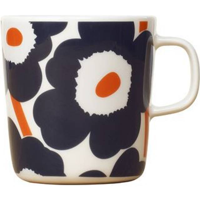 Marimekko Unikko mugg 40 cl Vit-svart
