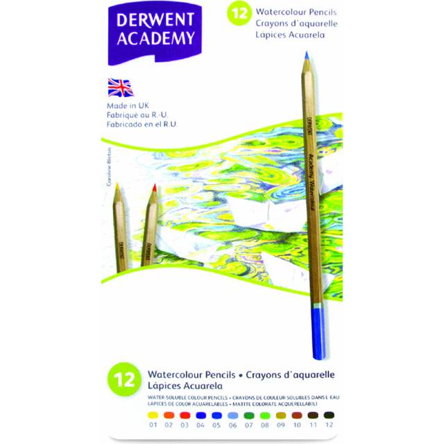 Derwent Academy Akvarellask 12 st