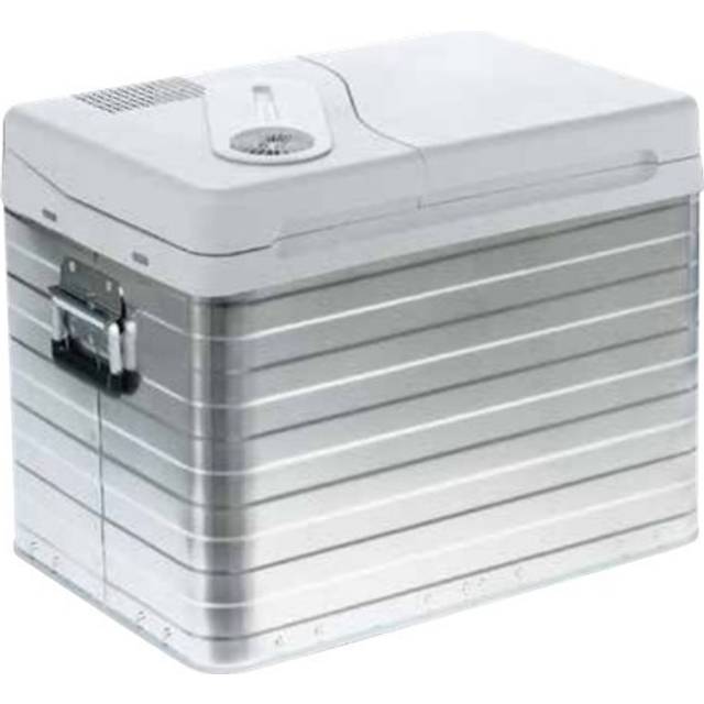 MOBICOOL Q40 Bärbar elektrisk Kylbox, aluminium, 39 l , 12 V och 230 V, Minikyl för bil, lastbil, båt, husbil och uttag