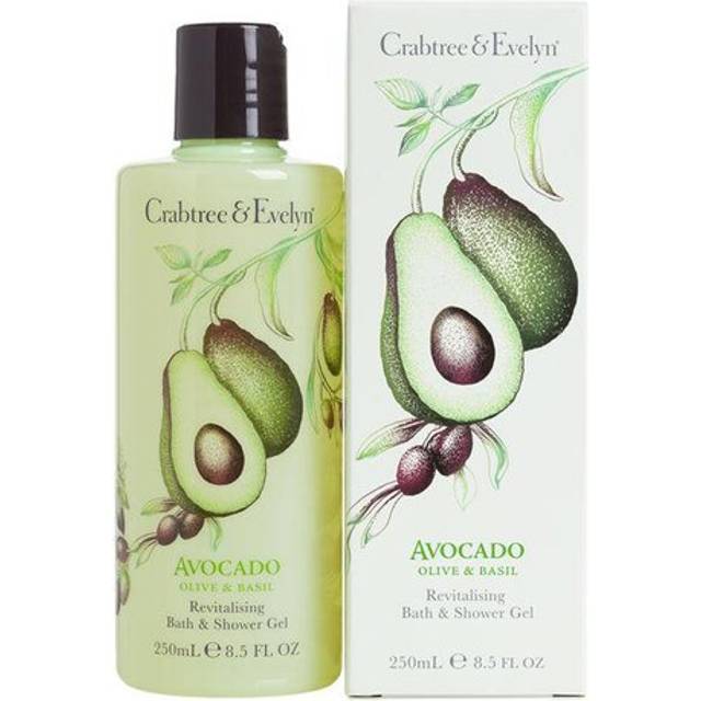 Crabtree & Evelyn Avocado Olive & Basil Revitalising Bath & Shower Gel 250ml