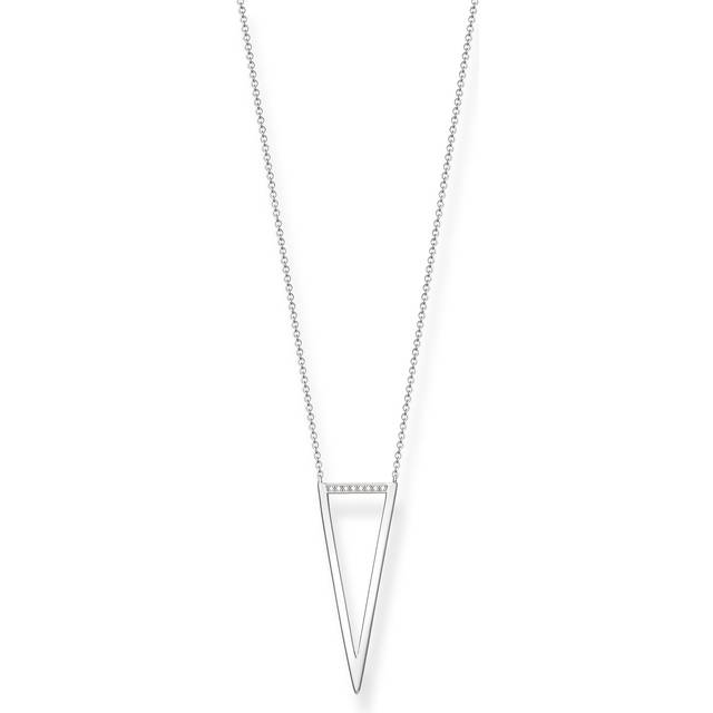THOMAS SABO, Necklaces, female, Gray, ONE SIZE, Womens necklace with pendant 925 silver diamond