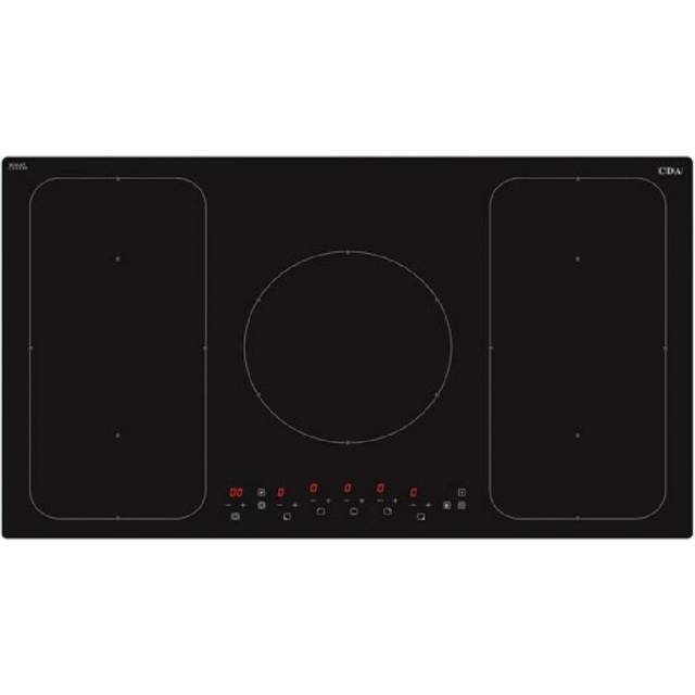 HN9611FR 90cm Black Glass 5 Zone Induction Hob