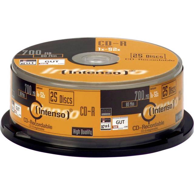 Intenso 1001124 CD-R 52x Cakebox, 25 stycken