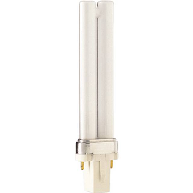 1x 7w Philips G23 2 Pin Low Energy Cfl Pl-s Pls Light Bulb 4000k Cool White Lamp