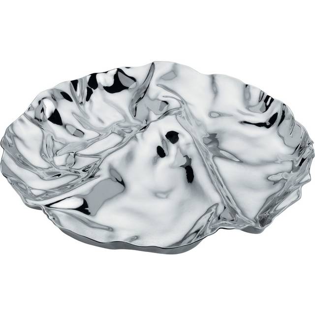 Alessi - Pepa LC14 Plate For Antipasti - edelstahl/glänzend poliert/H 4cm / Ø 32,3cm - stainless steel (4.0 x &#8960;32.3cm)