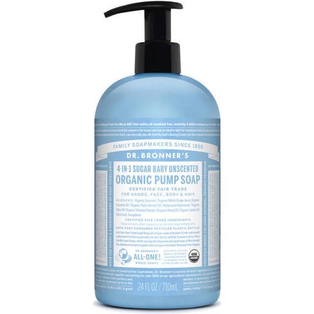 Dr. Bronner's Organic 4-in-1 Pump Soap Sugar Baby Unscented 24 fl oz