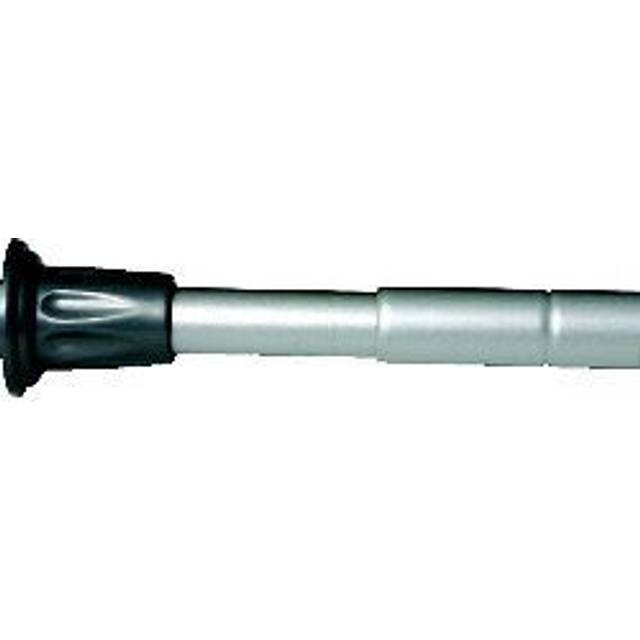 260cm Adjustable Straight Tension Shower Curtain Rail - Chrome (10.16cm H X 279.4cm W X 10.16cm D)
