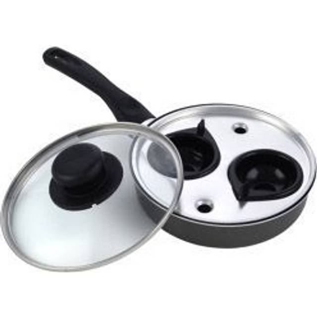Pendeford 2 Cup Egg Poacher With Glass Lid, 20cm