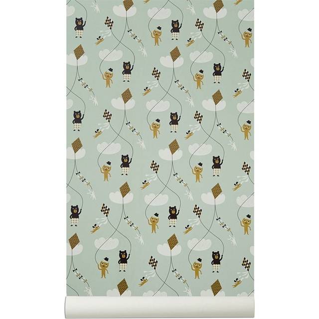 Tapete Kite von Ferm Living - Mint/ Bunt - green/light green