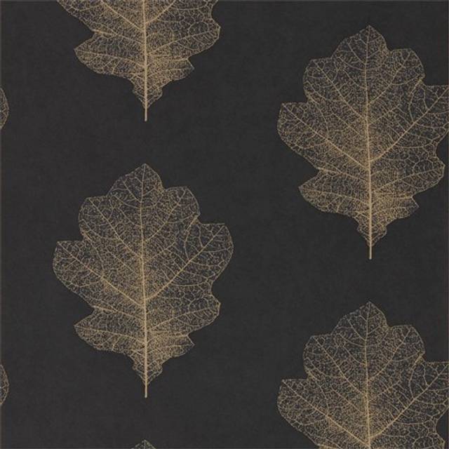 Oak Filigree 10.05m x 52cm Matte Roll - Balck (1,005cm L X 52cm W)
