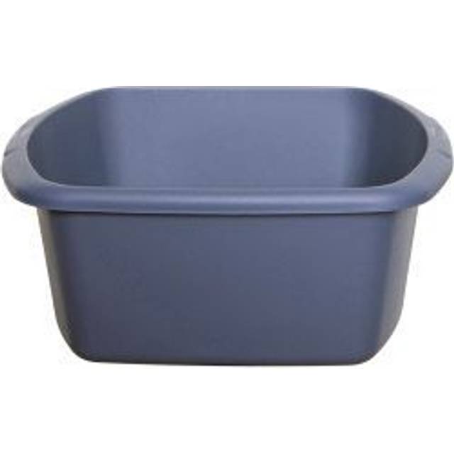 Whitefurze Rectangular Bowl, Plastic, Black, Large