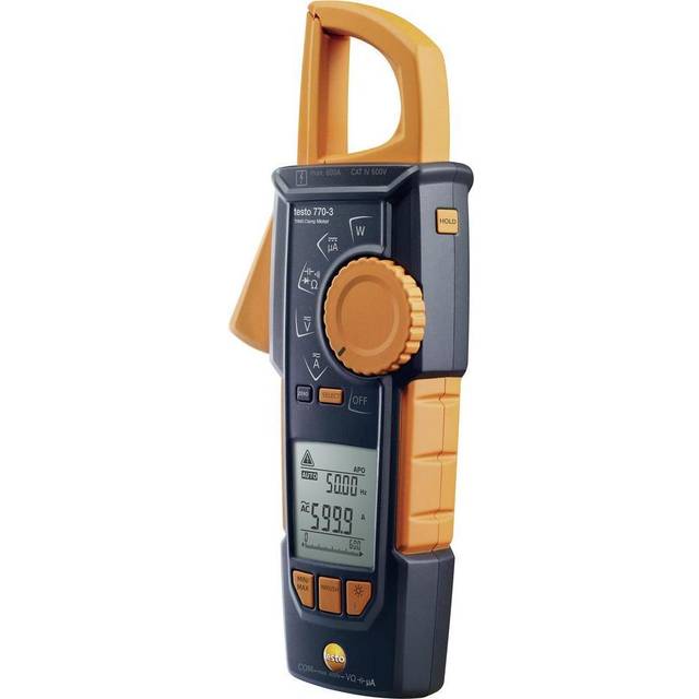 Testo 0590 7703 Clamp meter Digital CAT III 1000V, CAT IV 600V, 60...