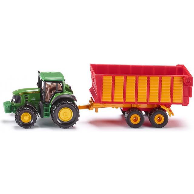 Siku 1650 Claas Traktor mit Silagewagen grün/rot (Blister)