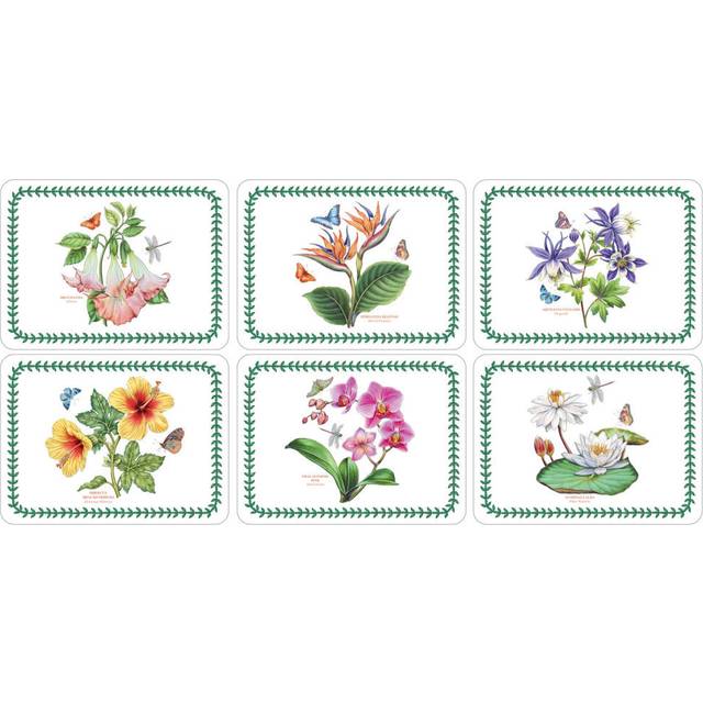 Portmeirion, Exotic Botanic Garden - Placemats - White (30.5cm W X 23cm L)