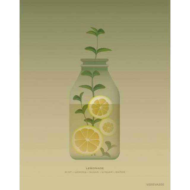 ViSSEVASSE - Lemonade poster - Affisch - Lemonade - 30x40 cm