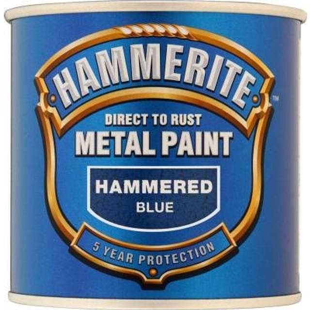 Hammerite Direct to Rust Hammered Blue Metal Paint - 750ML