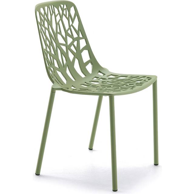 Fast, Forest matstol Metalic Grey