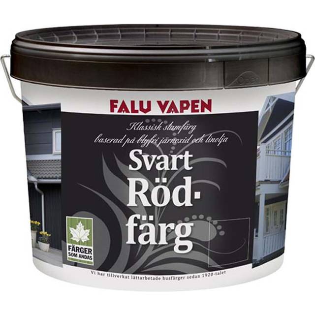 Rödfärg Kokt 4L Svart Falu Vapen
