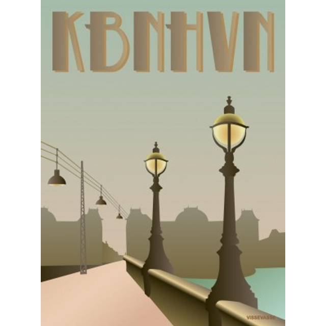ViSSEVASSE - Köpenhamn - Queen Louise Bridge - Affisch - Köpenhamn - Queen Louise Bridge - 30x40 cm