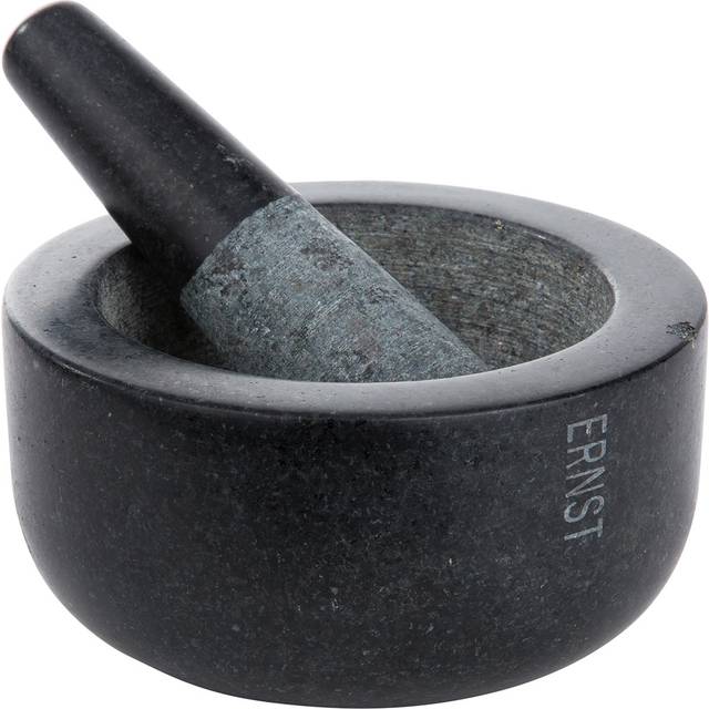 Ernst Mortar Small, Black Granite