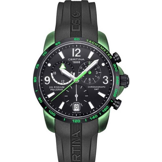 Certina Watch DS Podium Big Size Chrono GMT Aluminium Quartz - Black