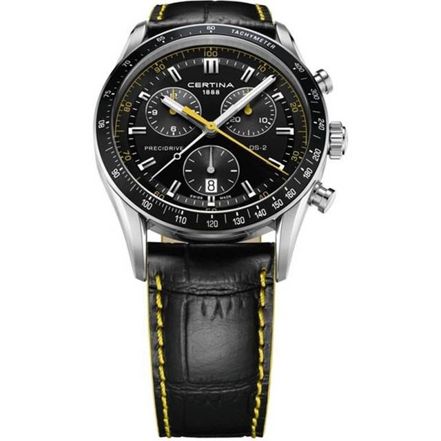 Certina Watch DS-2 Chrono 1/100 Sec Quartz - Black