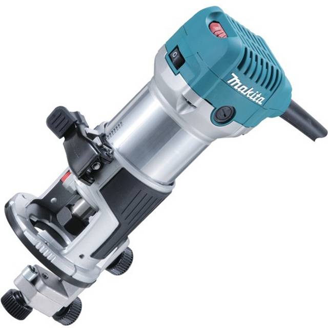 "Makita RT0700CX2J 240V 1/4"" Router Laminate Trimmer Guide Plunge Base + Makpak"