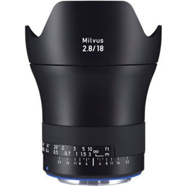 Zeiss milvus lens 18mm f/2.8 ze - for dslr canon fit