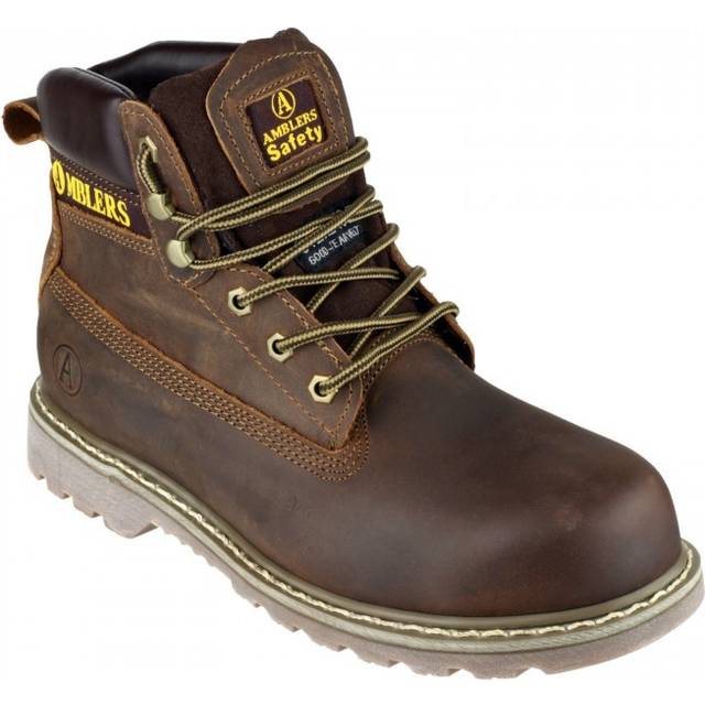 'FS164' Welted Safety Boots - Brown - 9