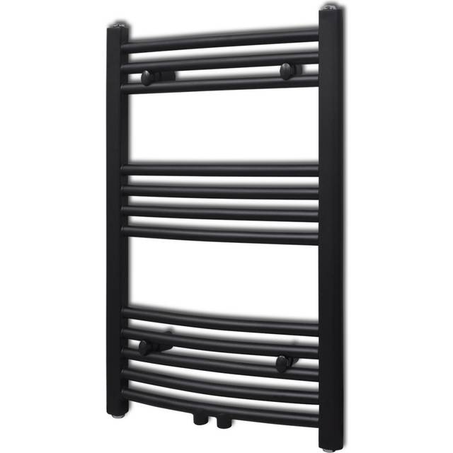 Handdukstork centralvärme element båge 500 x 764 mm svart