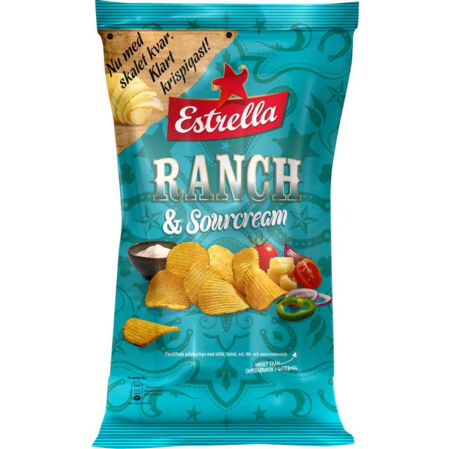 Estrella Ranch & Sourcream 175g