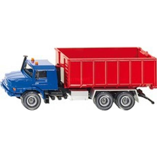 Siku 3546 Mercedes Zetros Abrollmulde blau/rot Maßstab 1:50 LKW