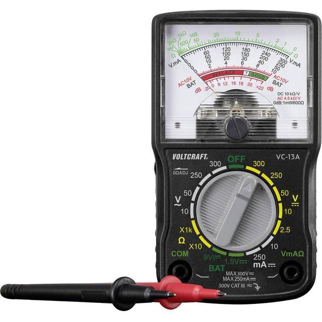 VOLTCRAFT VC13A Handheld multimeter Analogue CAT III 300 V