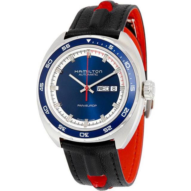 Hamilton American Classic Pan Europ Automatic H35405741 Men's Watch blue