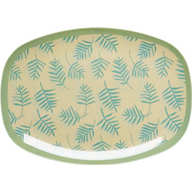 RICE Rice melamintallrik 22x30 cm Fall flower - Brun
