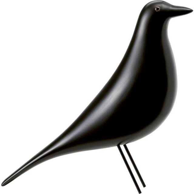 Vitra - Eames House Bird Figurine - schwarz/lackiert/BxHxT 8,5x27,6x27,8cm - black (27.5 x 27.8 x 8.5cm)