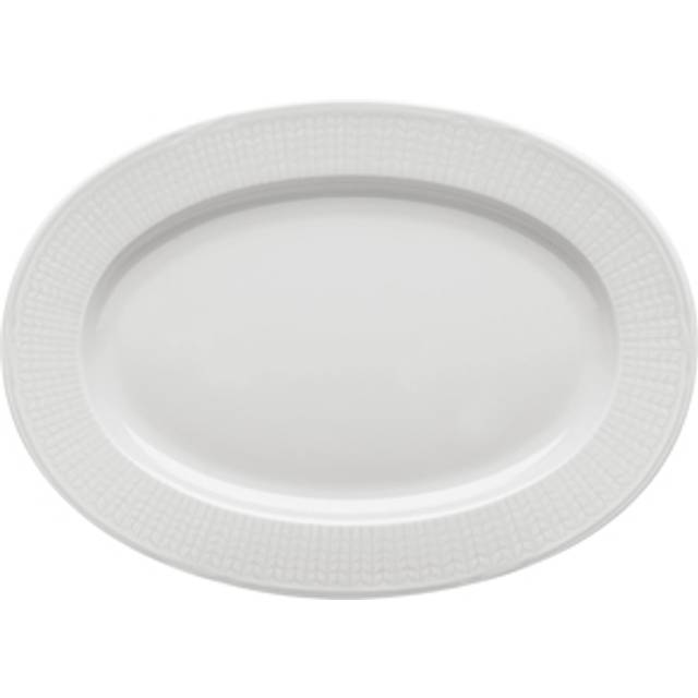 Rörstrand Swedish Grace fat oval 32 cm Is (ljusblå)