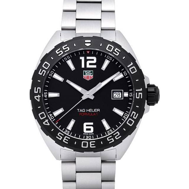 TAG HEUER Formula-1 Quartz Steel Black Dial Men's Watch WAZ1110.BA0875 - 41 mm