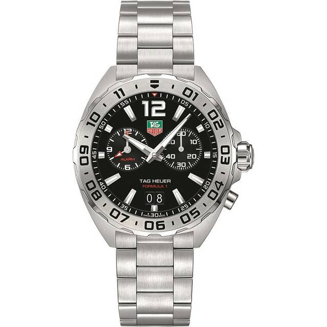 TAG HEUER Formula-1 41MM Quartz SS Black Dial Men's Watch WAZ111A.BA0875 - 41 mm