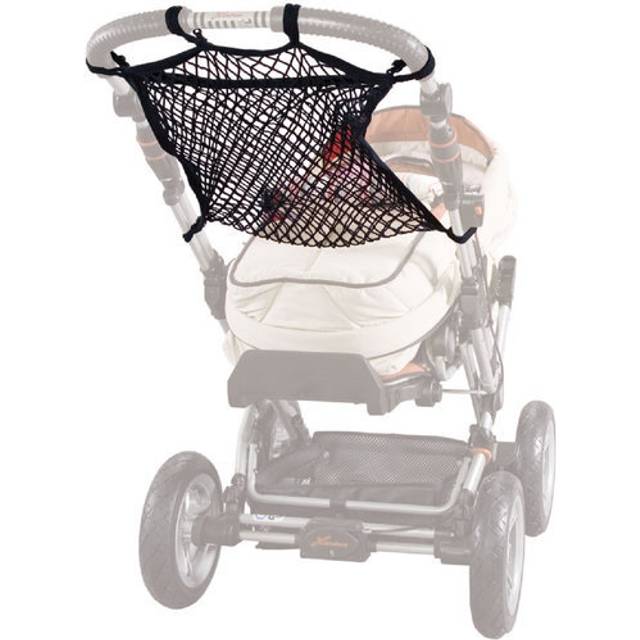 sunnybaby 19265 – Shoppingnät, universalnät för barnvagnar och sportbilar | universellt ankarlås – färg: svart | kvalitet: Tillverkad i Tyskland