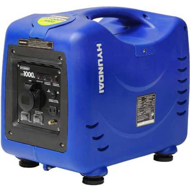 Hyundai 1000W / 1kW Petrol Inverter Generator, Pure Sine Wave Output, Portable, Lightweight & Style, Low Noise | HY1000Si