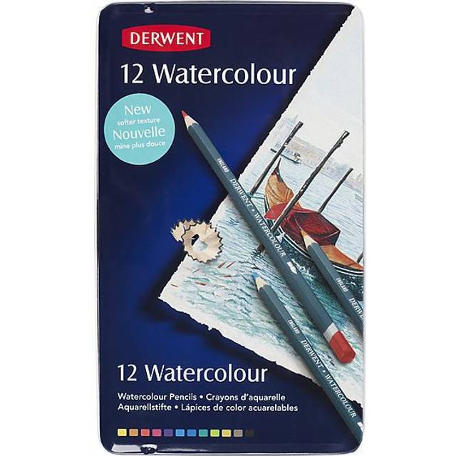 Derwent Watercolour Pencil Tin Set of 12