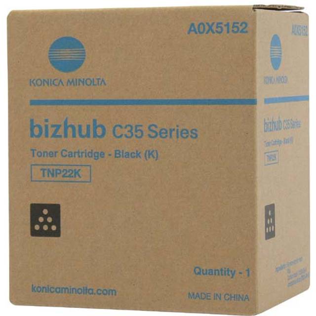 Original Konica Minolta TNP22K Black Toner Cartridge