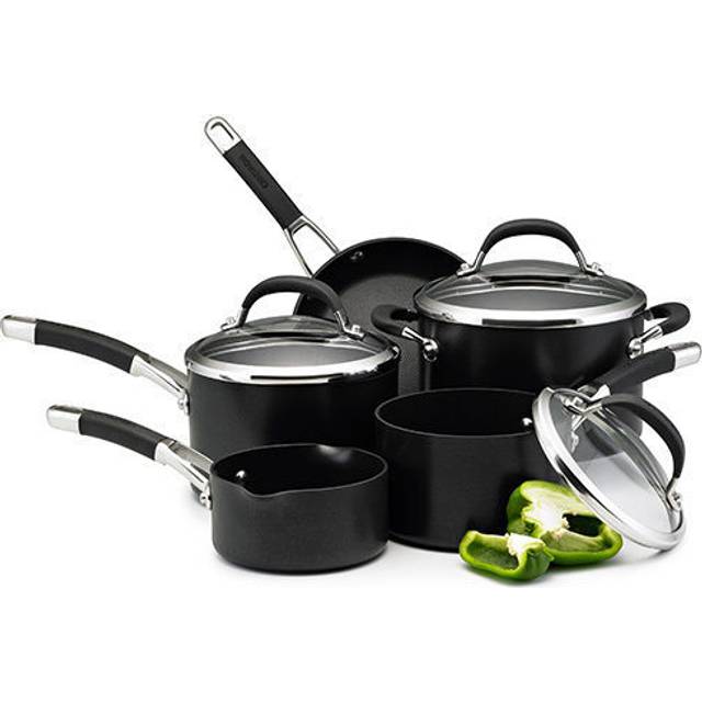 Circulon Premier Professional Pots and Pans Set Non Stick Cookware - Pack of 5