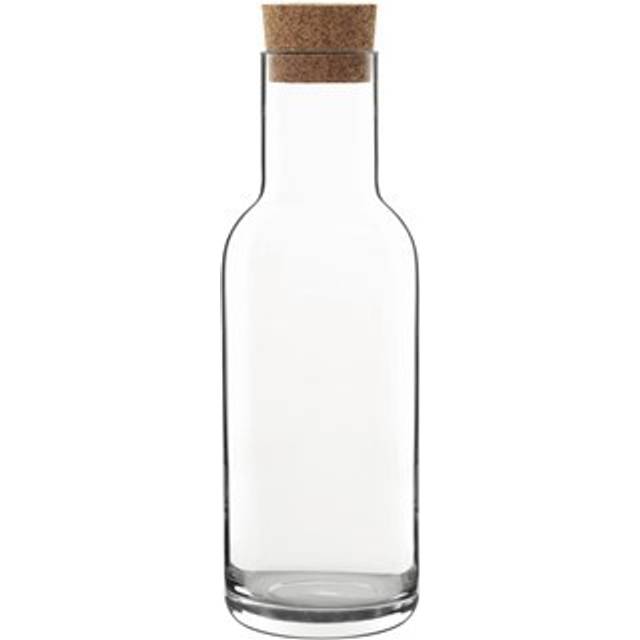 Luigi Bormioli Sublime Carafe with Cork Stopper Crystal Glass Decanter - 1 L