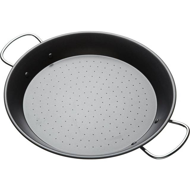 KitchenCraft Mediterranean 32cm Paella Pan - Grey